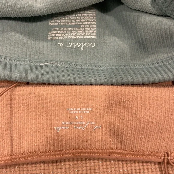 B05101 Urban Outfitters Out From Under beige crop top (L) COLSIE XL champion Xl - Picture 2 of 3